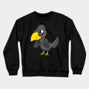 Raven bird crow jackdaw jay hooded crow cute Crewneck Sweatshirt